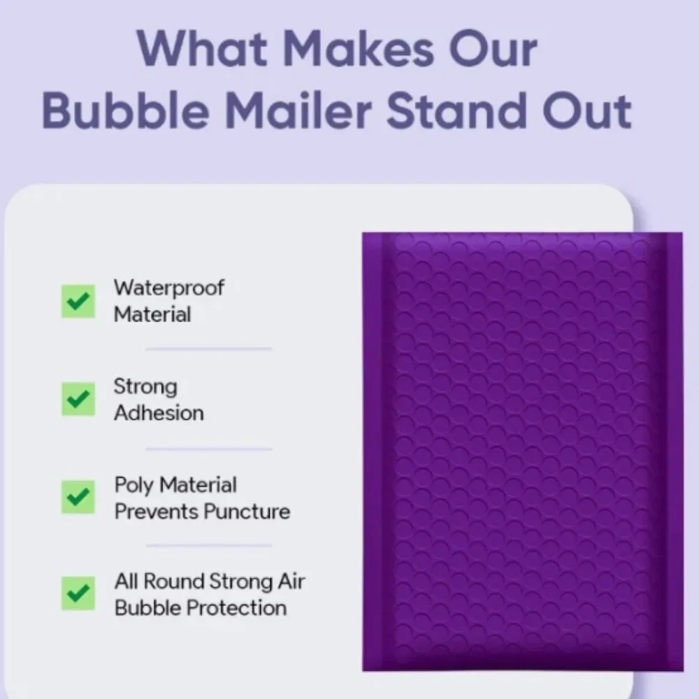 Poly Bubble Mailers Padded Envelopes 50 Mailing‎ Bags 6x10